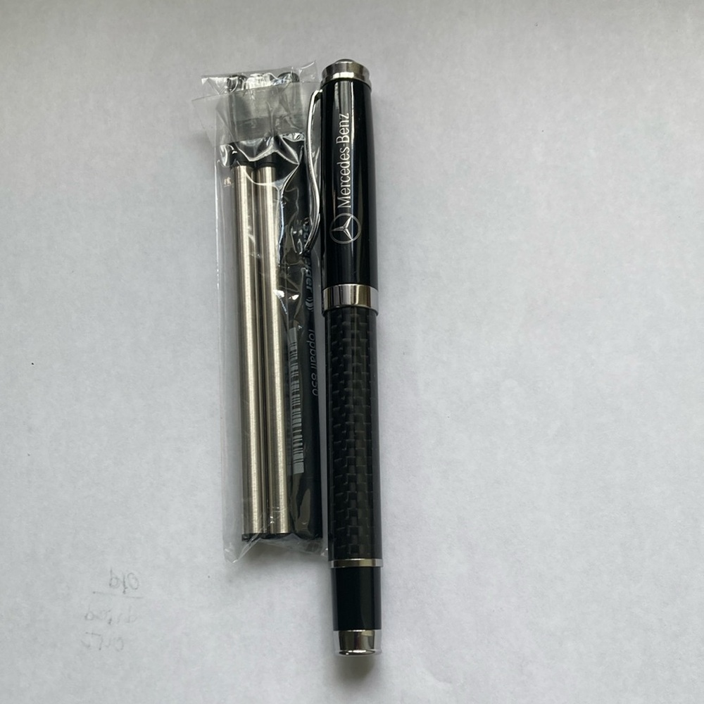 Mercedes-Benz Black and Silver Pen. Box disposed at purchase, never been used